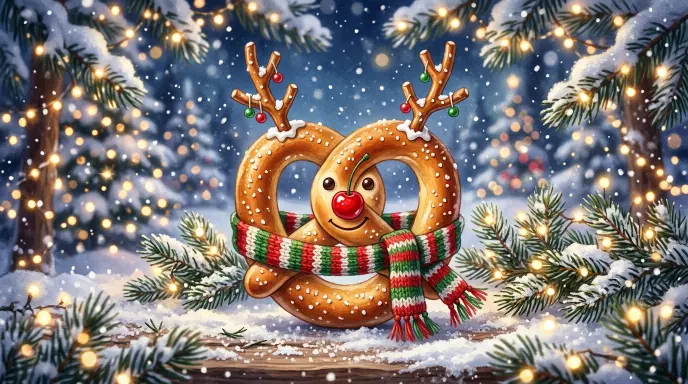 Pretzel Christmas Puns 