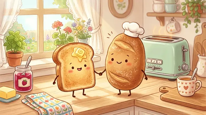 Toast and Bread Breakfast Puns