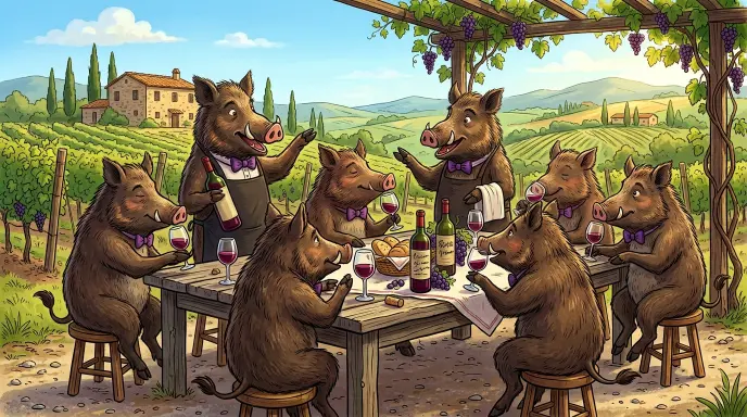 Funny Tuscany Wine